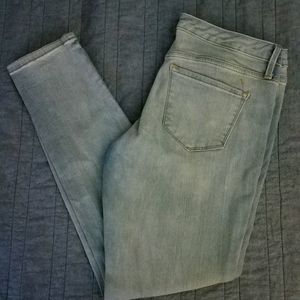 White Washed Stretch Skinny Jeans